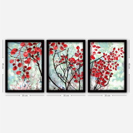 Wallity Cuadro Decorativo Enmarcado Desconocido (3 Piezas)